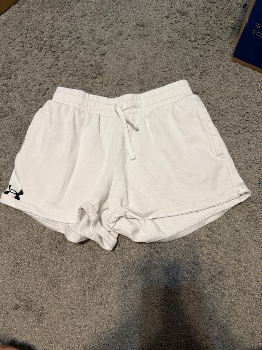 Under Armour White Women's Drawstring Athletic Shorts